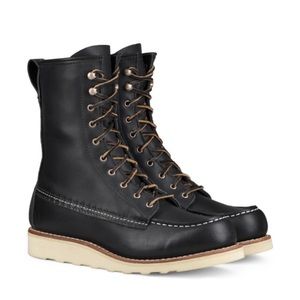 Red Wing W’s 8” Black Winter Moc Boot RARE NIB